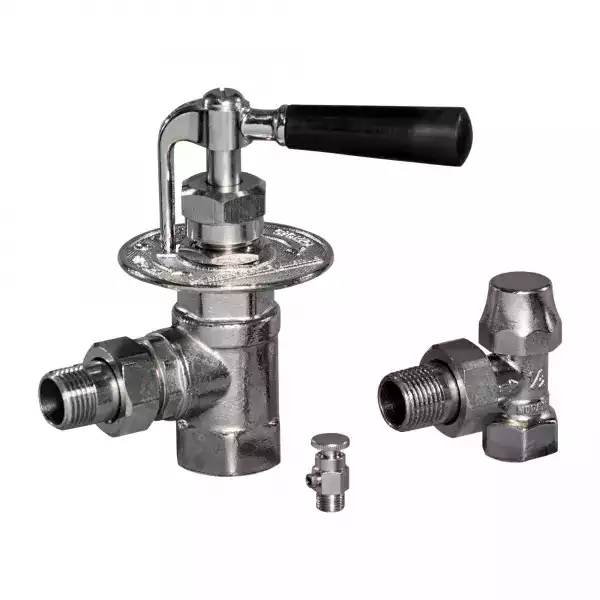 Robinet à manette en laiton nickelé