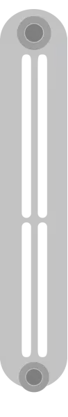 Élément pour radiateur Marguerite 3 colonnes hauteur:114 cm