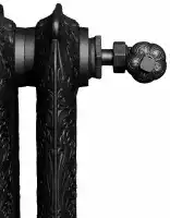 KIT Robinetterie Art Déco thermostatique - Anthracite | Radiateur fonte