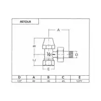 Robinet Manette petite - Laiton brut