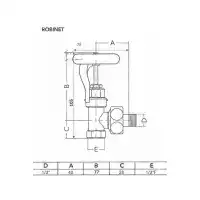 Robinet Volant Petit - Laiton brut