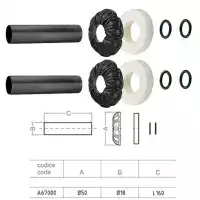 Cache-tube pour radiateur -  Anthracite 160 cm 