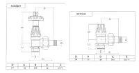 KIT Robinetterie Marguerite A thermostatique 20/27 - Blanc avec purge blanche 15/21