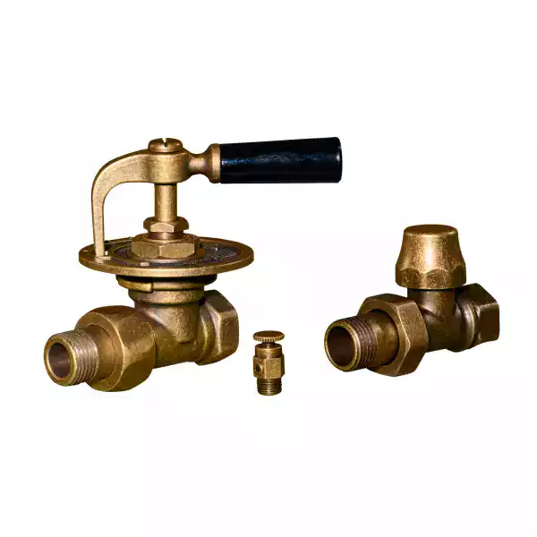 Robinet radiateur fonte Manette petite droite - vieilli